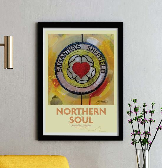 Northern Soul Samanthas Sheffield A3 Framed Print