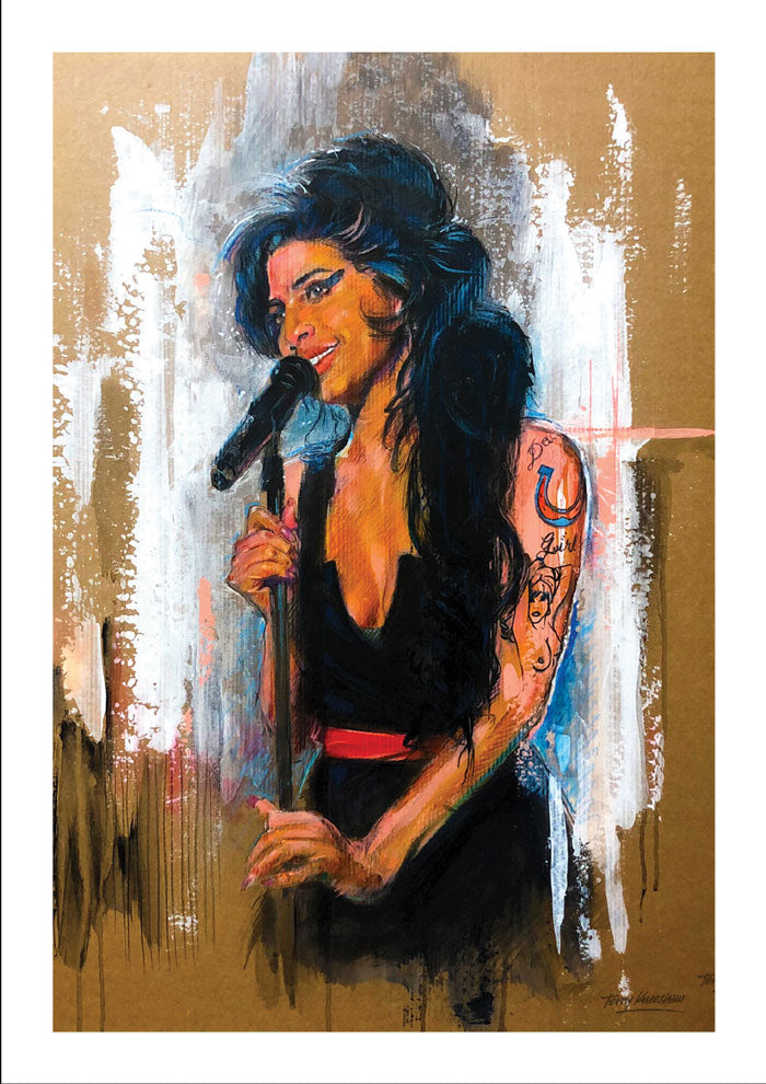 Winehouse A3 Framed Print