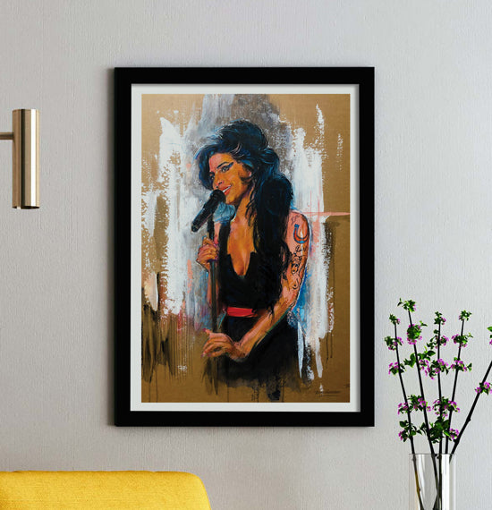 Winehouse A3 Framed Print