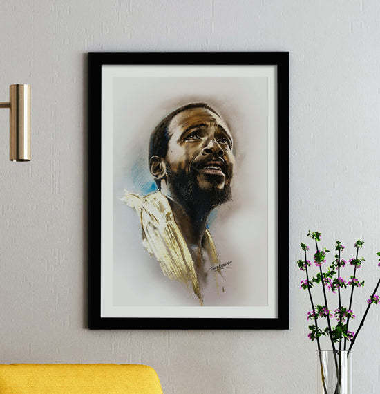 Gold Jacket Marvin Gaye Prince of Motown Framed A3 Print