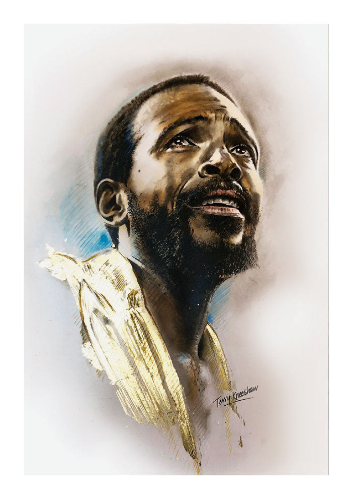 Gold Jacket Marvin Gaye Prince of Motown Framed A3 Print