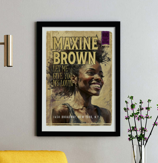 The Golden Girl of Soul Maxine Brown Framed A3 Print