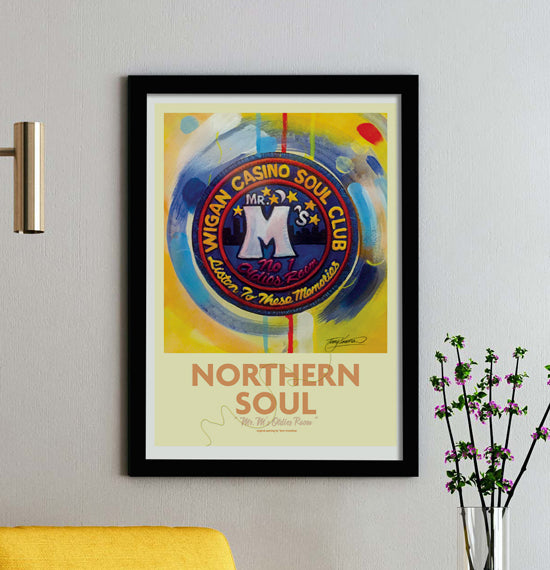 Wigan Casino Soul Club Framed A3 Print