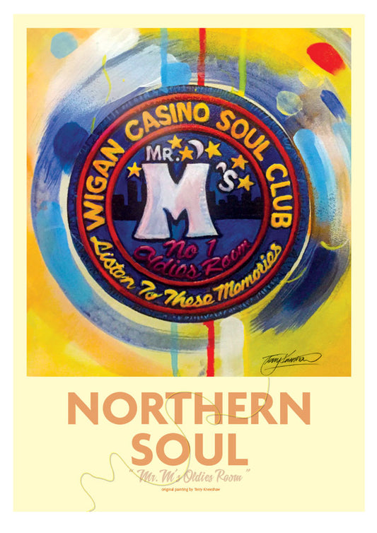 Wigan Casino Soul Club Framed A3 Print