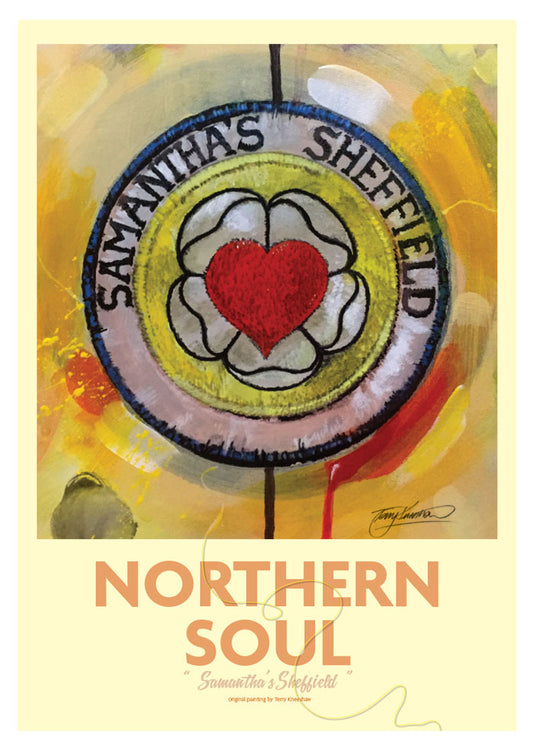 Northern Soul  Samanthas Sheffield A3 Framed Print