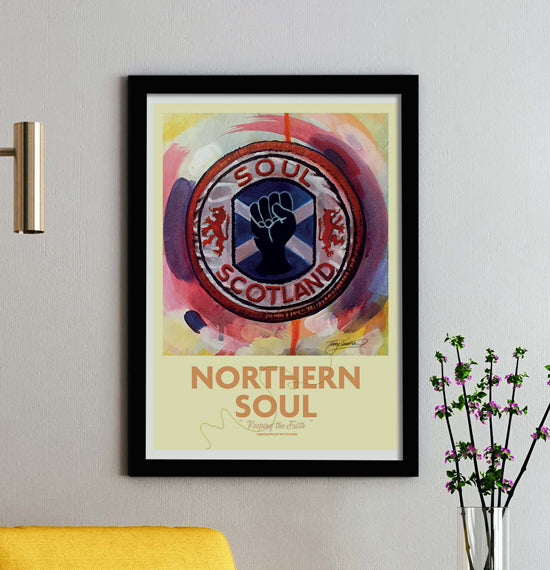 Northern Soul Scotland A3 Framed Print