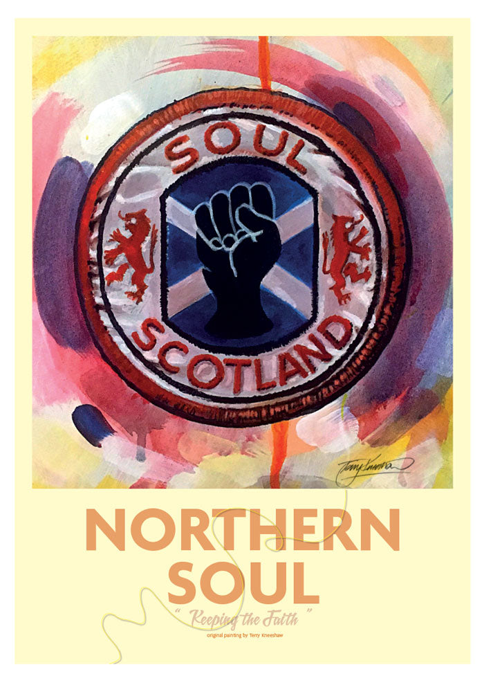 Northern Soul Scotland A3 Framed Print