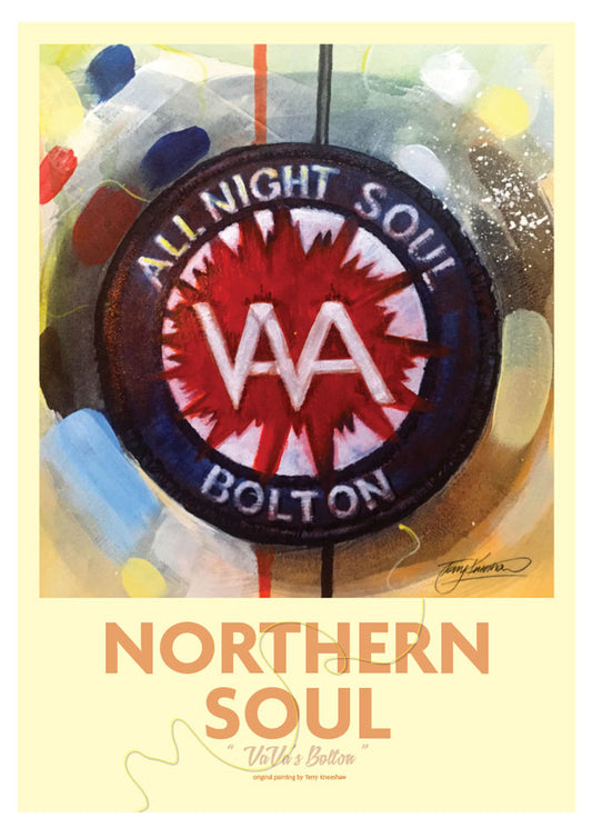 VaVa All Night Soul Bolton A3 Framed Print