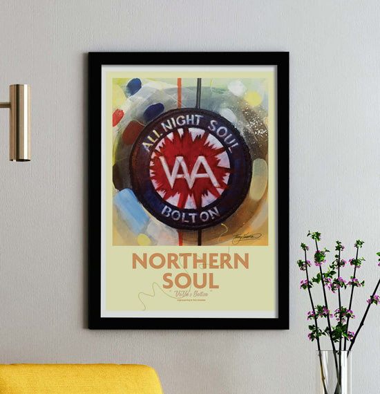 VaVa All Night Soul Bolton A3 Framed Print