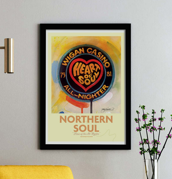 Wigan Casino Heart of Soul A3 Framed Print