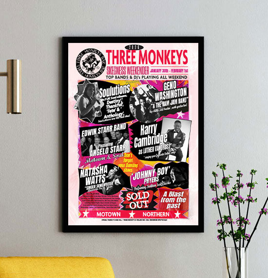 Three Monkeys A3 Poster